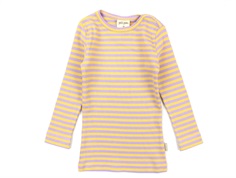 Petit Piao t-shirt lavender/yellow sun striber
